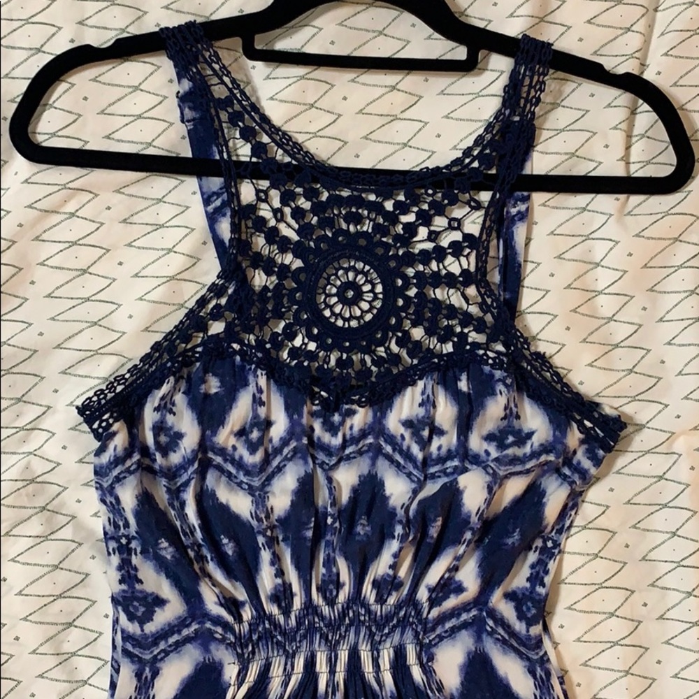 Crochet top tyedye dress